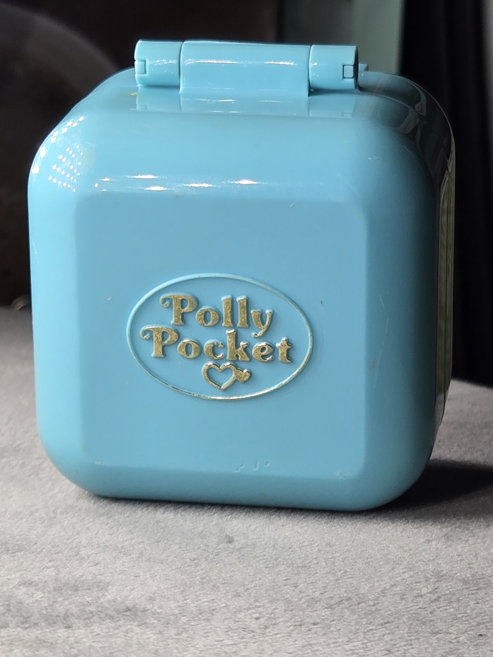 Vintage Polly Pocket Bluebird 1991 Polly Dinnertime Blue Compact Kitchen